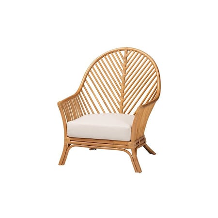 Bali & Pari Lisabon Bohemian Light Honey Rattan Arm Chair 246-13697-ZORO